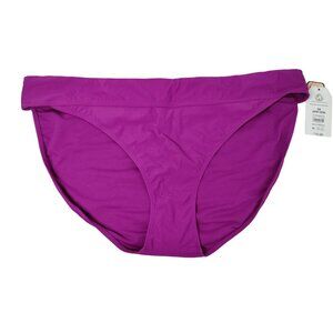 Time and Tru Womens 2XL Passionate Plum Pink Mid Rise Bikini Bottoms